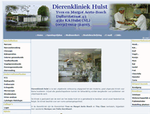 Tablet Screenshot of dierenkliniekhulst.nl